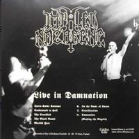 BEHERIT IMPALED NAZARENE Live in Damnation LP VINYL cover is Near MINT