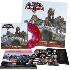 LIZZY BORDEN Menace to Society LP Red with Purple/White Splatter VINYL