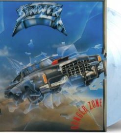 SINNER Danger Zone LP WHITE VINYL