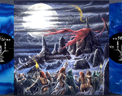 VARATHRON Glorification Under the Latin Moon 2LP BLUE VINYL