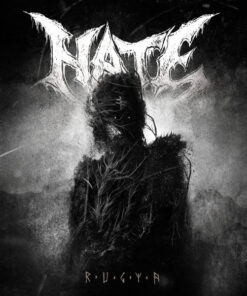 HATE Rugia LP WHITE BLACK BURST VINYL Ltd 200 copies worldwide