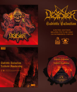 DESASTER Sadistic Salvation PICTURE SHAPE DISC VINYL Ltd 350 copies