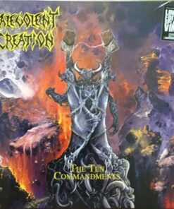MALEVOLENT CREATION Ten Commandments LP Clear/Orange/Black Splatter VINYL 2018 500 copies worldwide