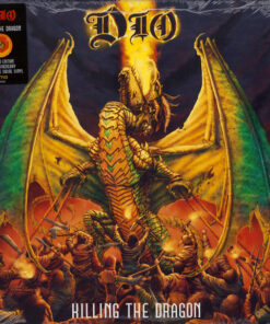 DIO Killing the Dragon LP Red & Orange Swirl VINYL