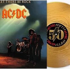 AC/DC Let There Be Rock LP GOLD VINYL