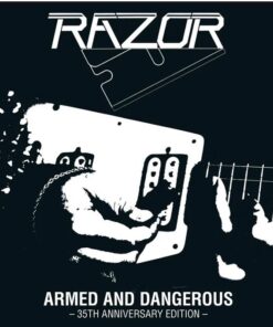 RAZOR Armed and Danzerous LP RED WHITE BI-COLOUR VINYL 35th Anniversary Edition