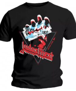 JUDAS PRIEST British Steel Hand Triangle T-Shirt LARGE