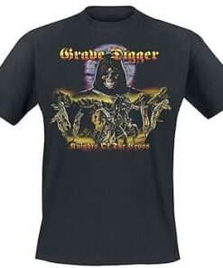 GRAVE DIGGER Knights of the Cross T-SHIRT LARGE