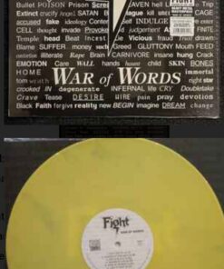 FIGHT War of Words LP Transparent Yellow Blue Marbled VINYL