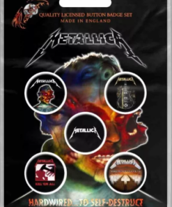 METALLICA Button Pack Hardwired To Self Destruct ( 5x )